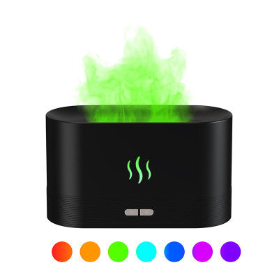 El humidificador ultrasónico de la llama del USB llevó el difusor colorido del aroma de la llama del fuego del aceite esencial del RGB